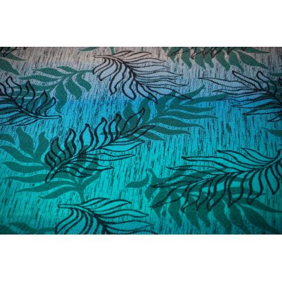 Echarpe Yaro - Oasis Duo Aqua Grad Emerald Navy Wool - 70% Coton/30% Laine - 7
