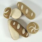 Petits pains en laine feutrée - 2 radis - Papoose Toys  - 7