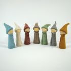 7 gnomes earth en feutre de laine - Papoose Toys  - 3