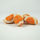 Fruits en laine feutrée - 6 quartiers d'orange - Papoose Toys  - 4