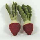 Légumes en laine feutrée - 2 radis - Papoose Toys  - 3